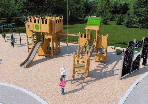 Un «château médiéval» au futur parc Gauthier à Sainte-Julie